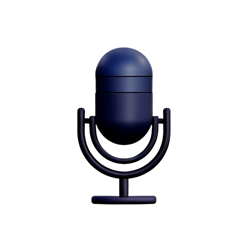 microphone 3d user interface icon png