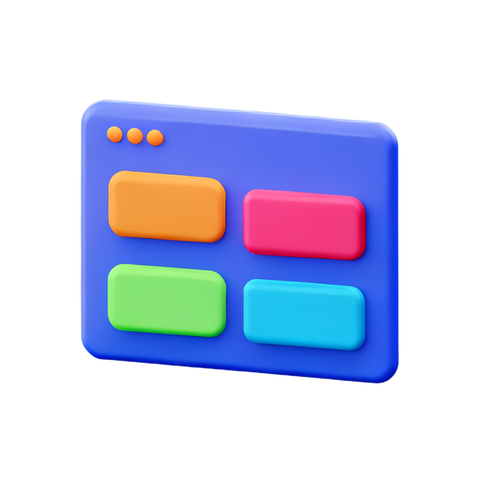 menu options 3d user interface icon png