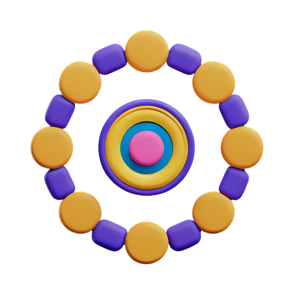 mandala 3d rendering icon illustration png