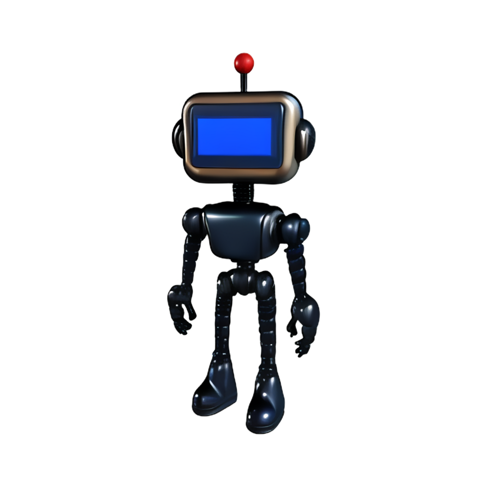 robot 3d rendering icon illustration png