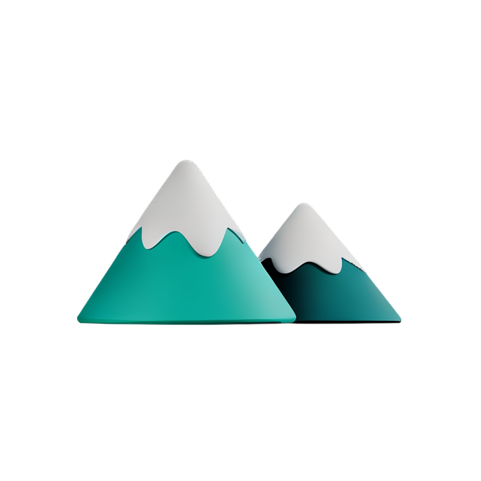 mountain 3d icon illustration png