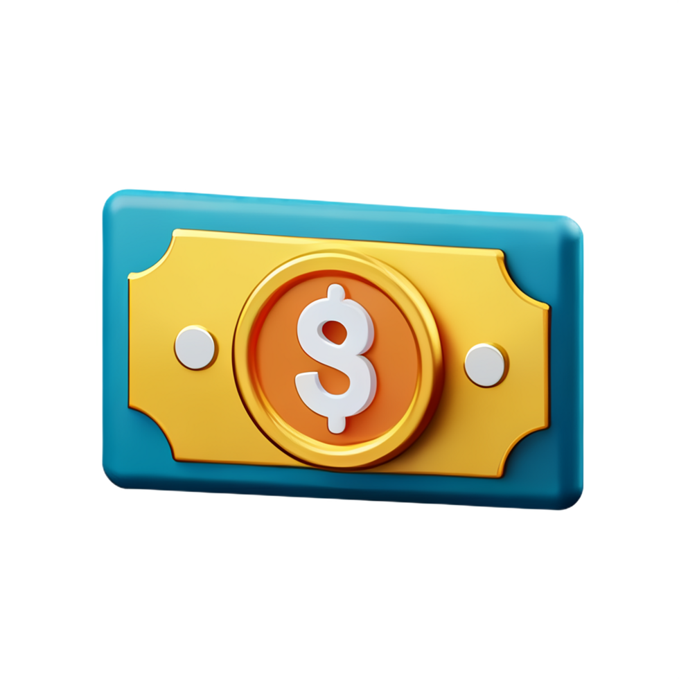 money 3d illustration icon png