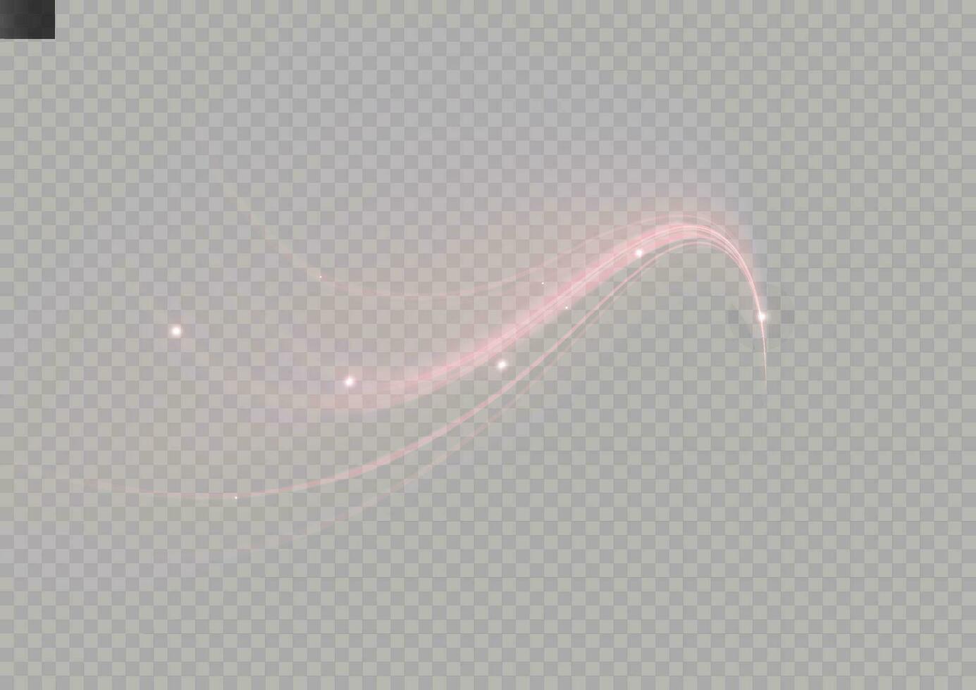 Glowing shiny lines effect vector. Luminous white lines of speed. Light glowing effect. Light trail wave, fire path trace line and incandescence curve twirl. vector