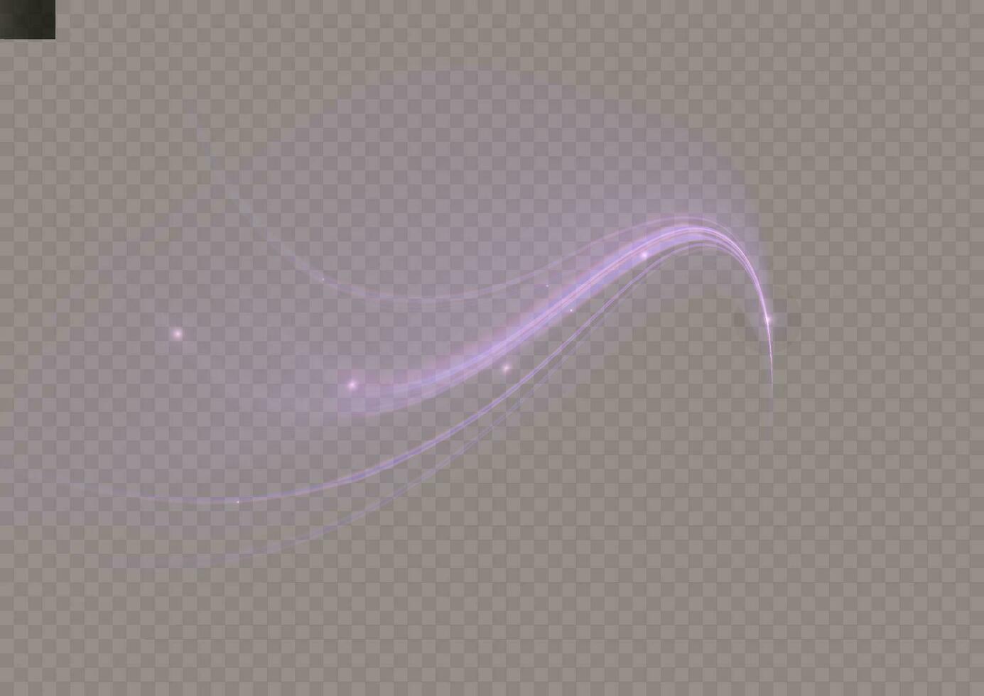 Glowing shiny lines effect vector. Luminous white lines of speed. Light glowing effect. Light trail wave, fire path trace line and incandescence curve twirl. vector