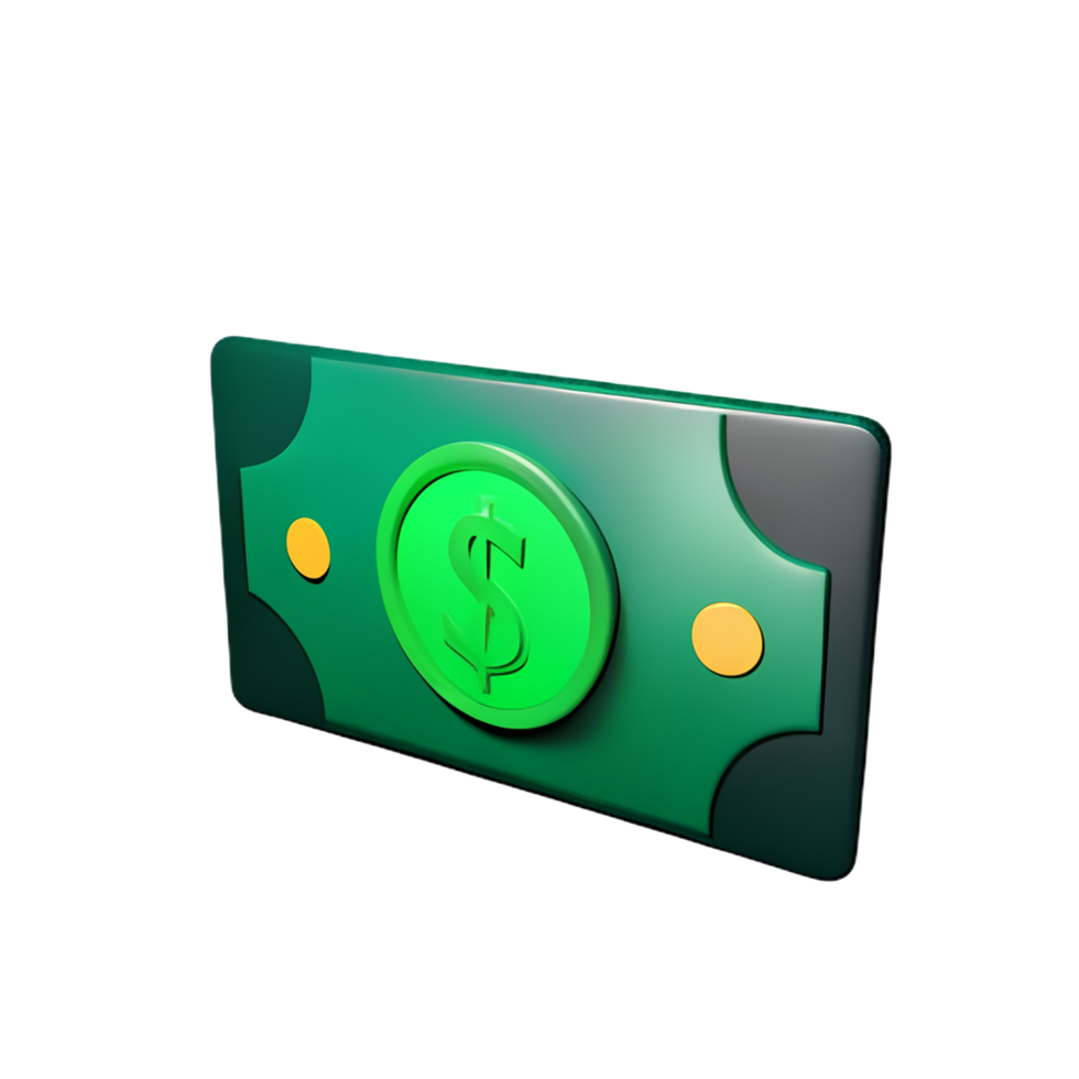 money 3d illustration icon png