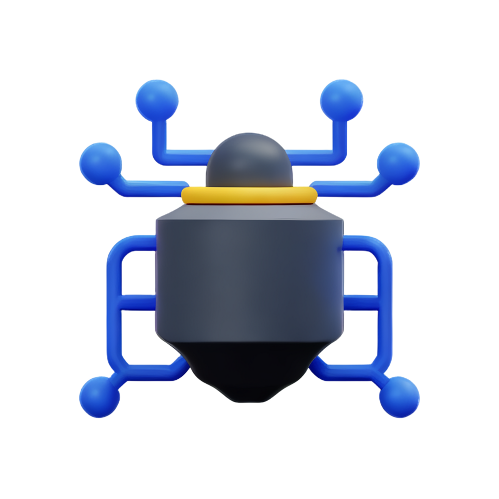 brain circuit render ai icon png