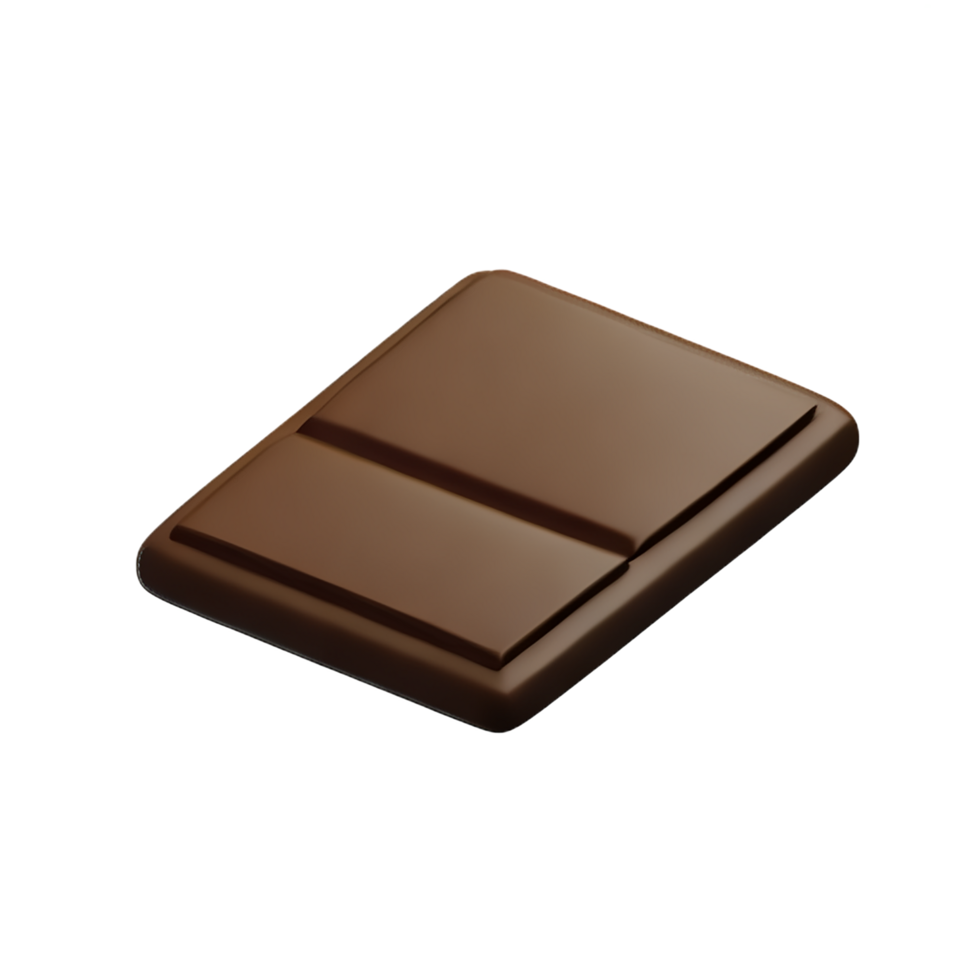 chocolate 3d representación icono ilustración png