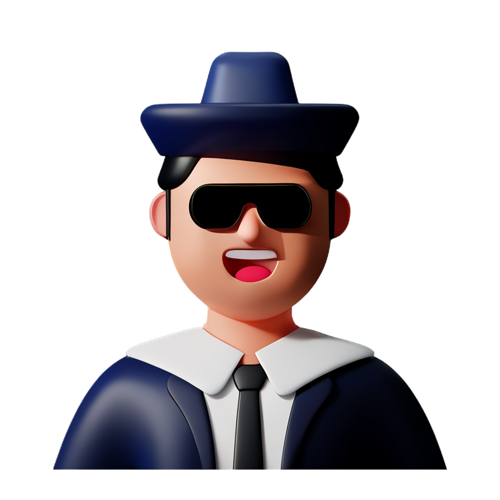 magician face 3d profession avatars illustrations png