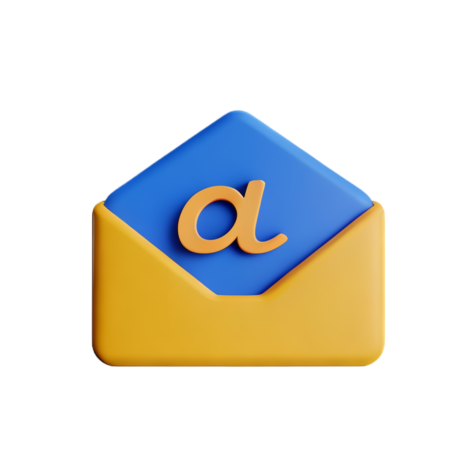 email 3d le rendu icône illustration png