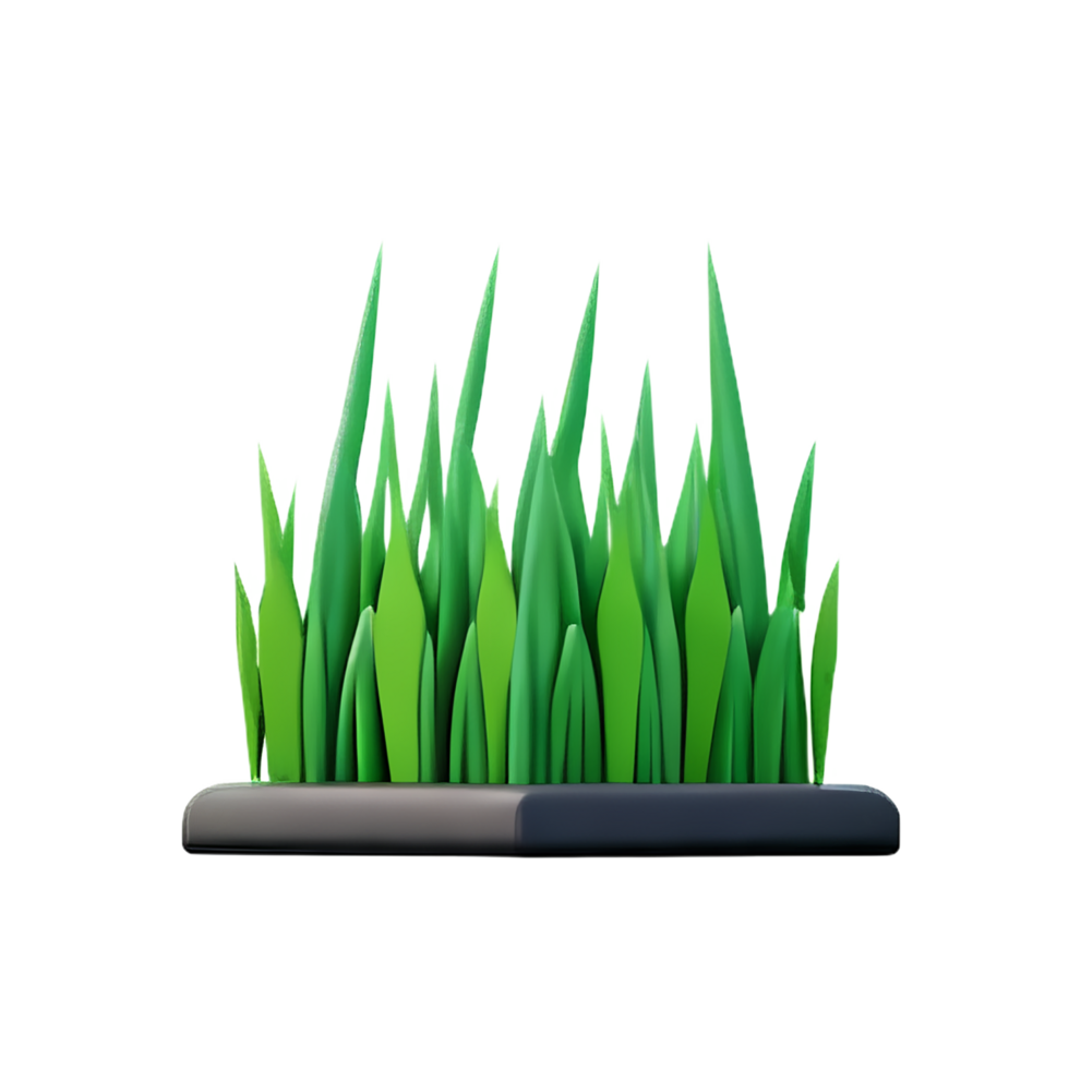 grass 3d icon illustration png