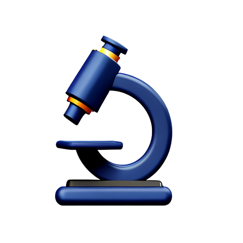 microscope 3d medical and healthcare icon png