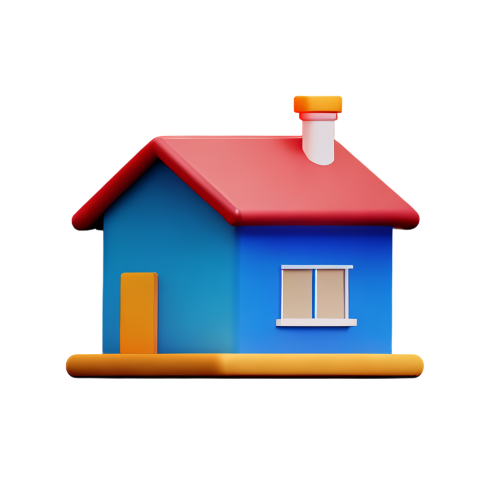 house 3d icon illustration png