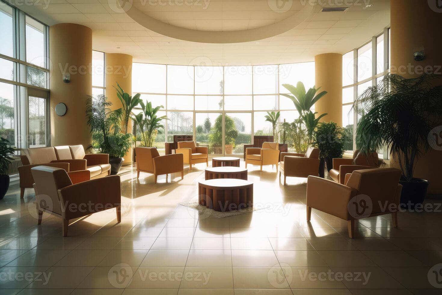 Hotel lobby with european style furniture profesional photograpy photo