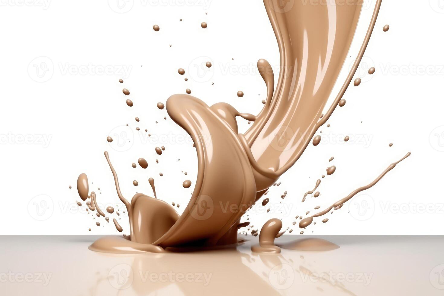 Liquid foundation splash fluid cosmetic cream profesional photograpy photo