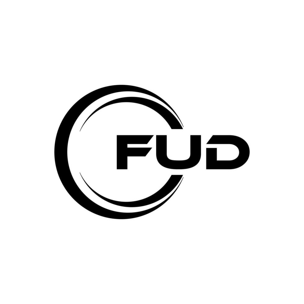 FUD Logo Design, Inspiration for a Unique Identity. Modern Elegance and Creative Design. Watermark Your Success with the Striking this Logo. vector