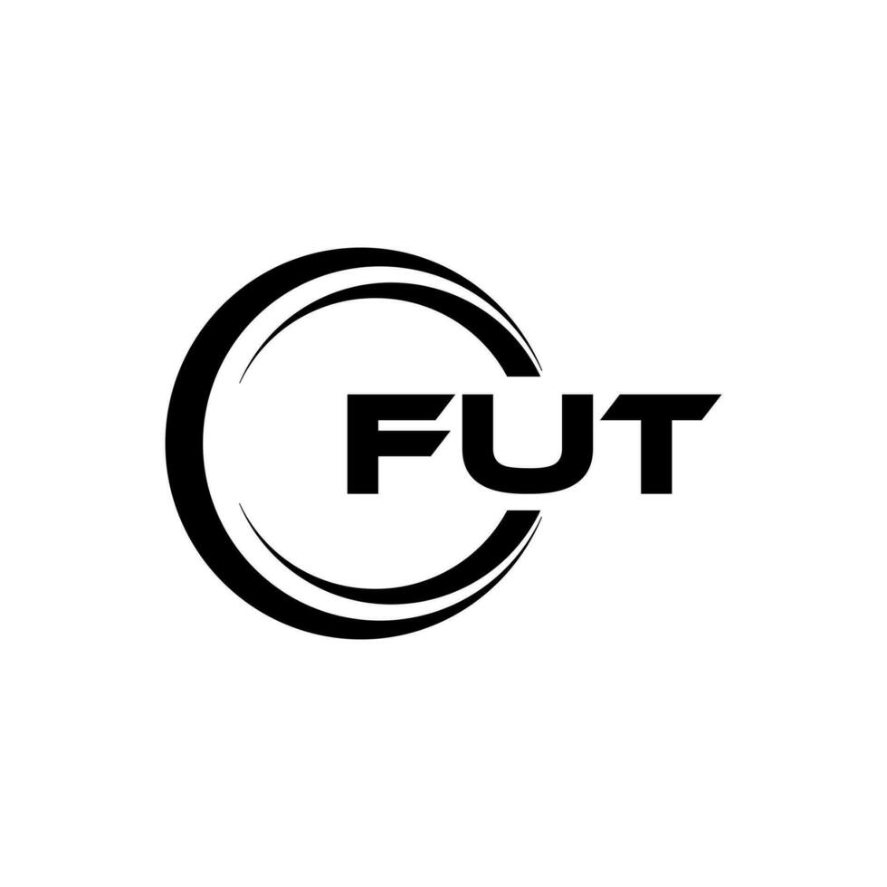 FUT Logo Design, Inspiration for a Unique Identity. Modern Elegance and Creative Design. Watermark Your Success with the Striking this Logo. vector