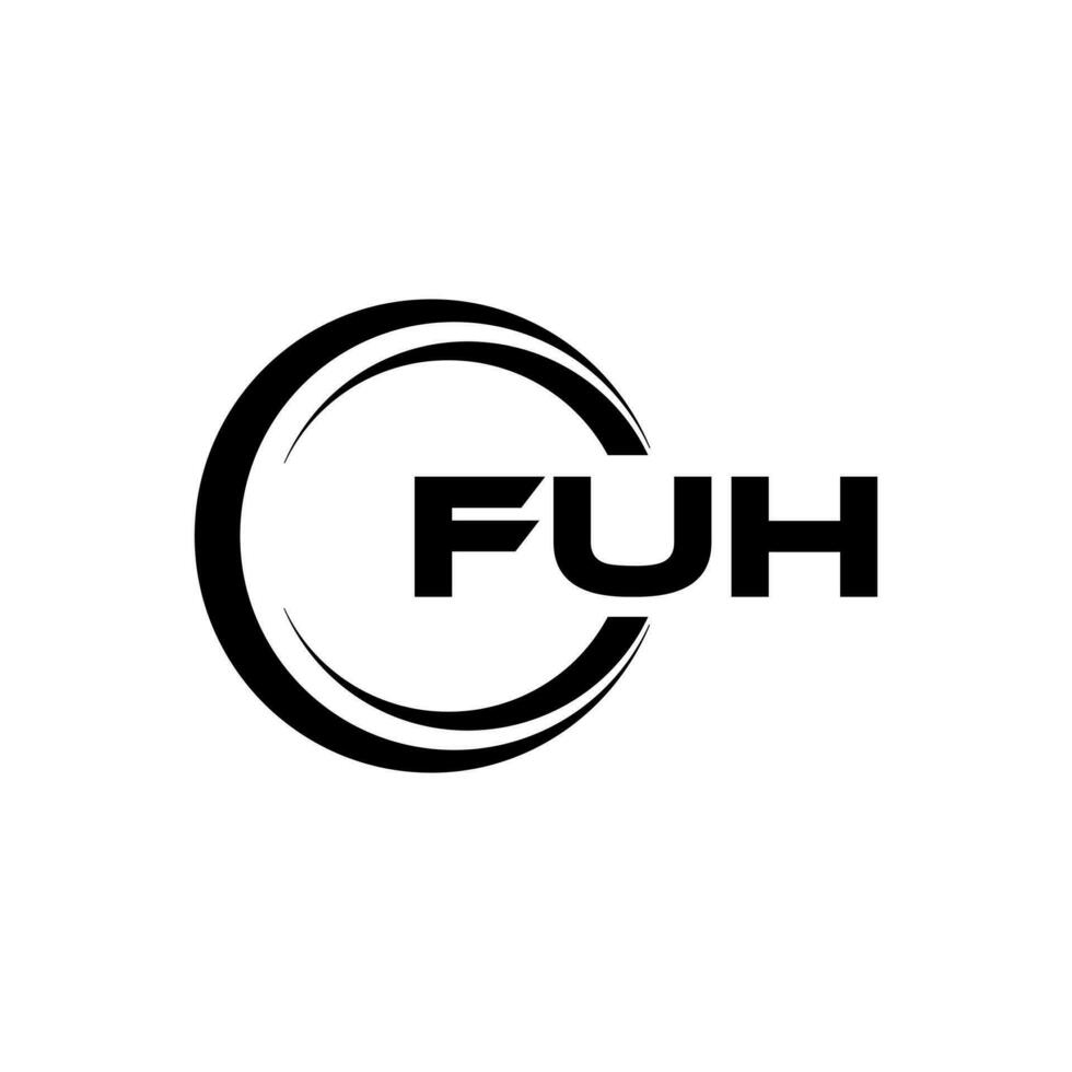 FUH Logo Design, Inspiration for a Unique Identity. Modern Elegance and Creative Design. Watermark Your Success with the Striking this Logo. vector