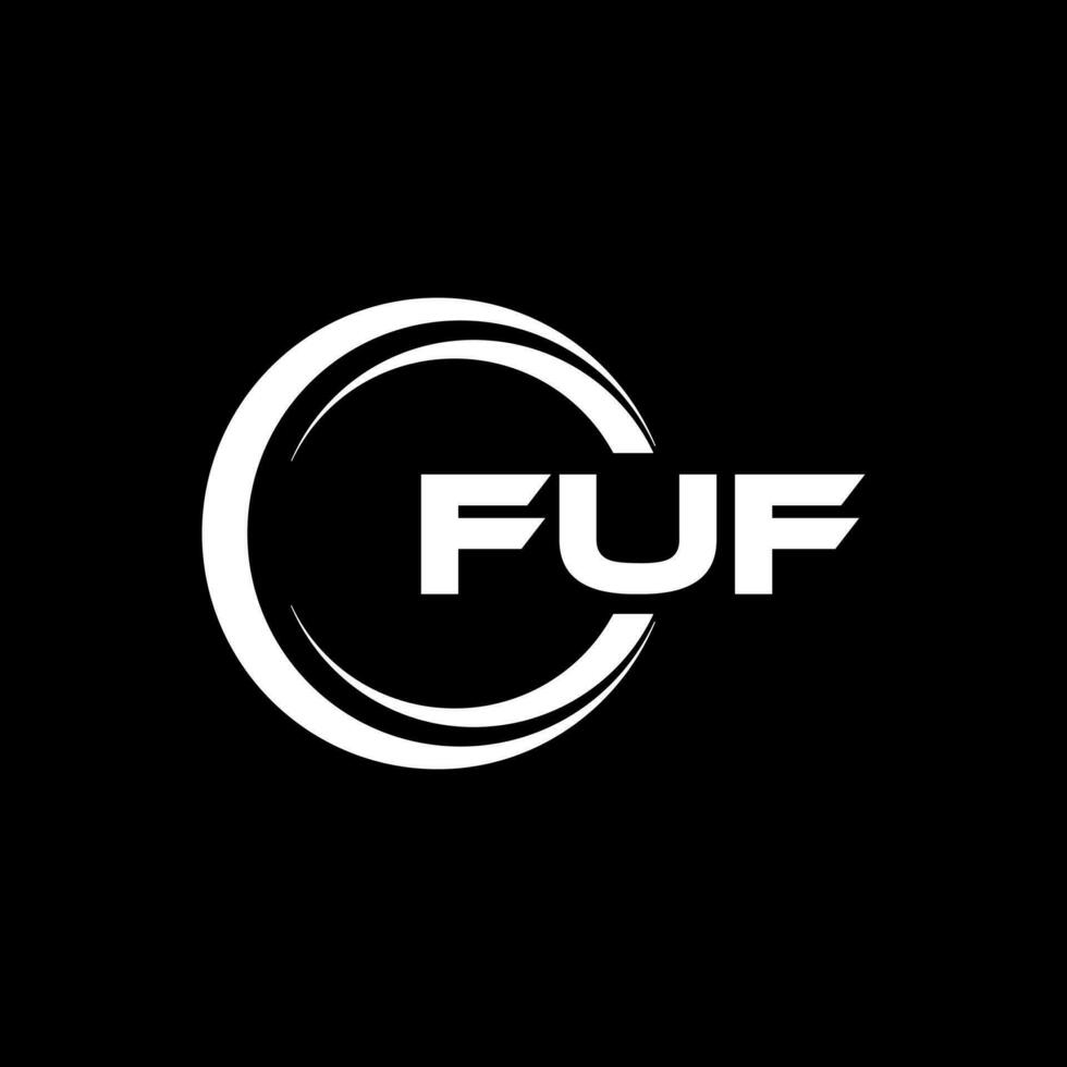 FUF Logo Design, Inspiration for a Unique Identity. Modern Elegance and Creative Design. Watermark Your Success with the Striking this Logo. vector