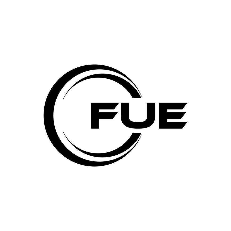 FUE Logo Design, Inspiration for a Unique Identity. Modern Elegance and Creative Design. Watermark Your Success with the Striking this Logo. vector