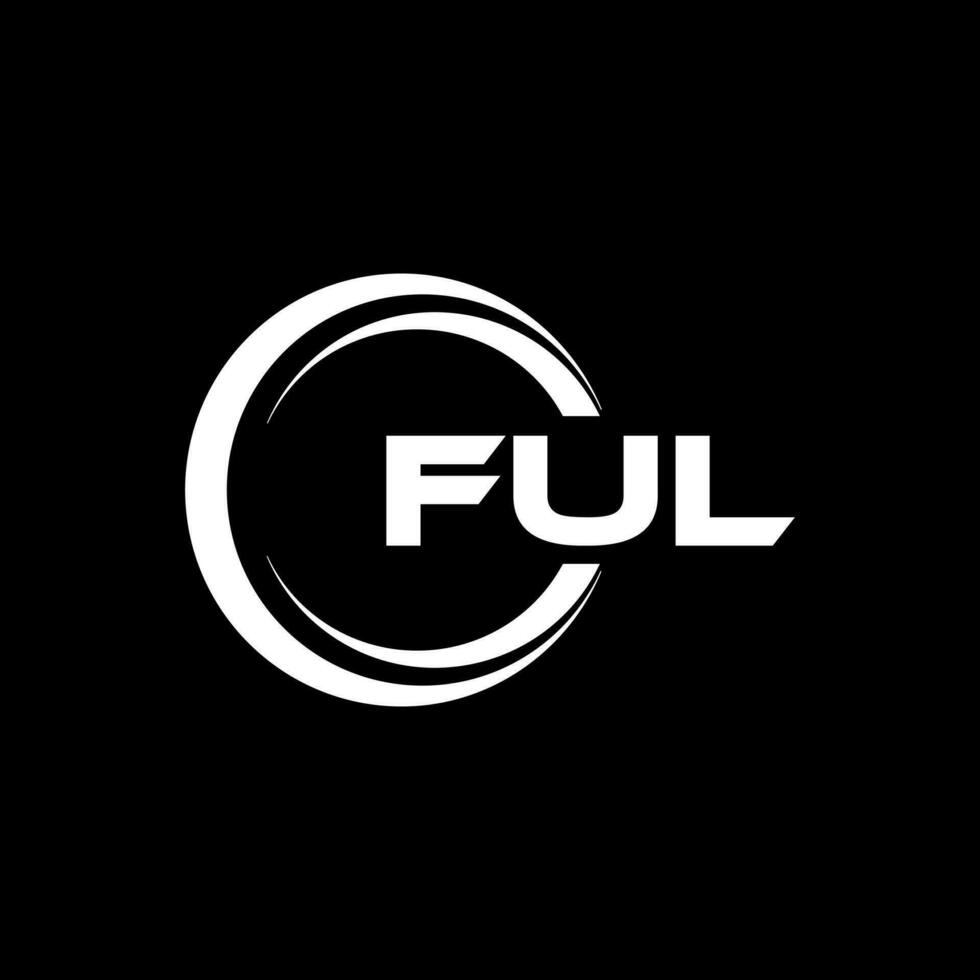 FUL Logo Design, Inspiration for a Unique Identity. Modern Elegance and Creative Design. Watermark Your Success with the Striking this Logo. vector