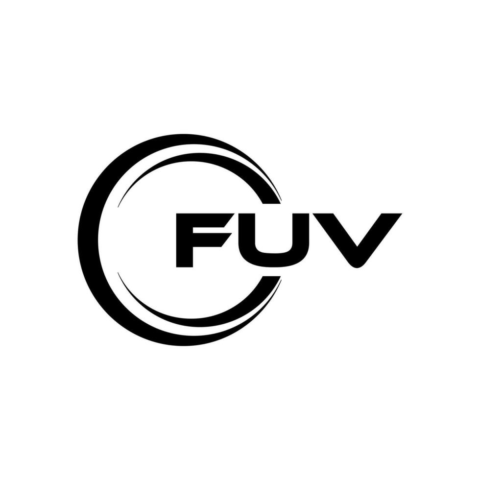 fuv logo diseño, inspiración para un único identidad. moderno elegancia y creativo diseño. filigrana tu éxito con el sorprendentes esta logo. vector