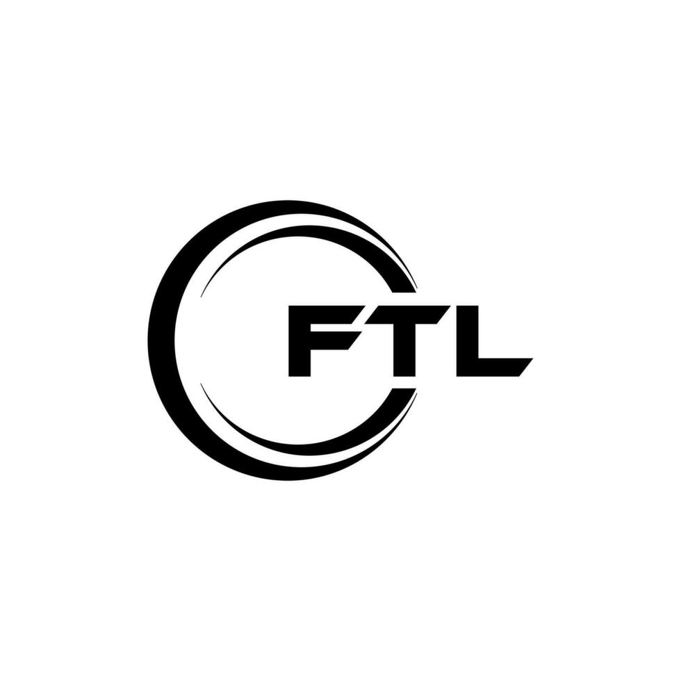 ftl logo diseño, inspiración para un único identidad. moderno elegancia y creativo diseño. filigrana tu éxito con el sorprendentes esta logo. vector