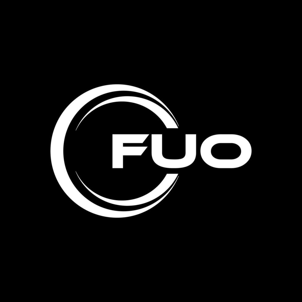 Fuo logo diseño, inspiración para un único identidad. moderno elegancia y creativo diseño. filigrana tu éxito con el sorprendentes esta logo. vector