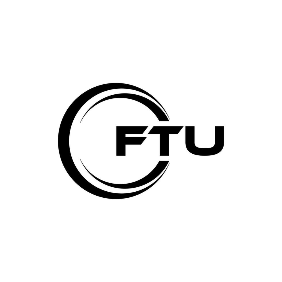 ftu logo diseño, inspiración para un único identidad. moderno elegancia y creativo diseño. filigrana tu éxito con el sorprendentes esta logo. vector