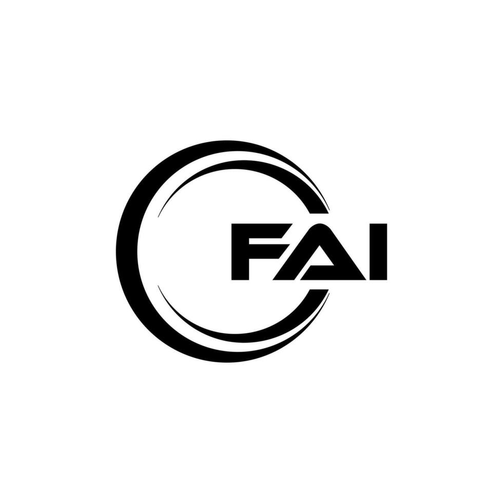 FAI Logo Design, Inspiration for a Unique Identity. Modern Elegance and Creative Design. Watermark Your Success with the Striking this Logo. vector