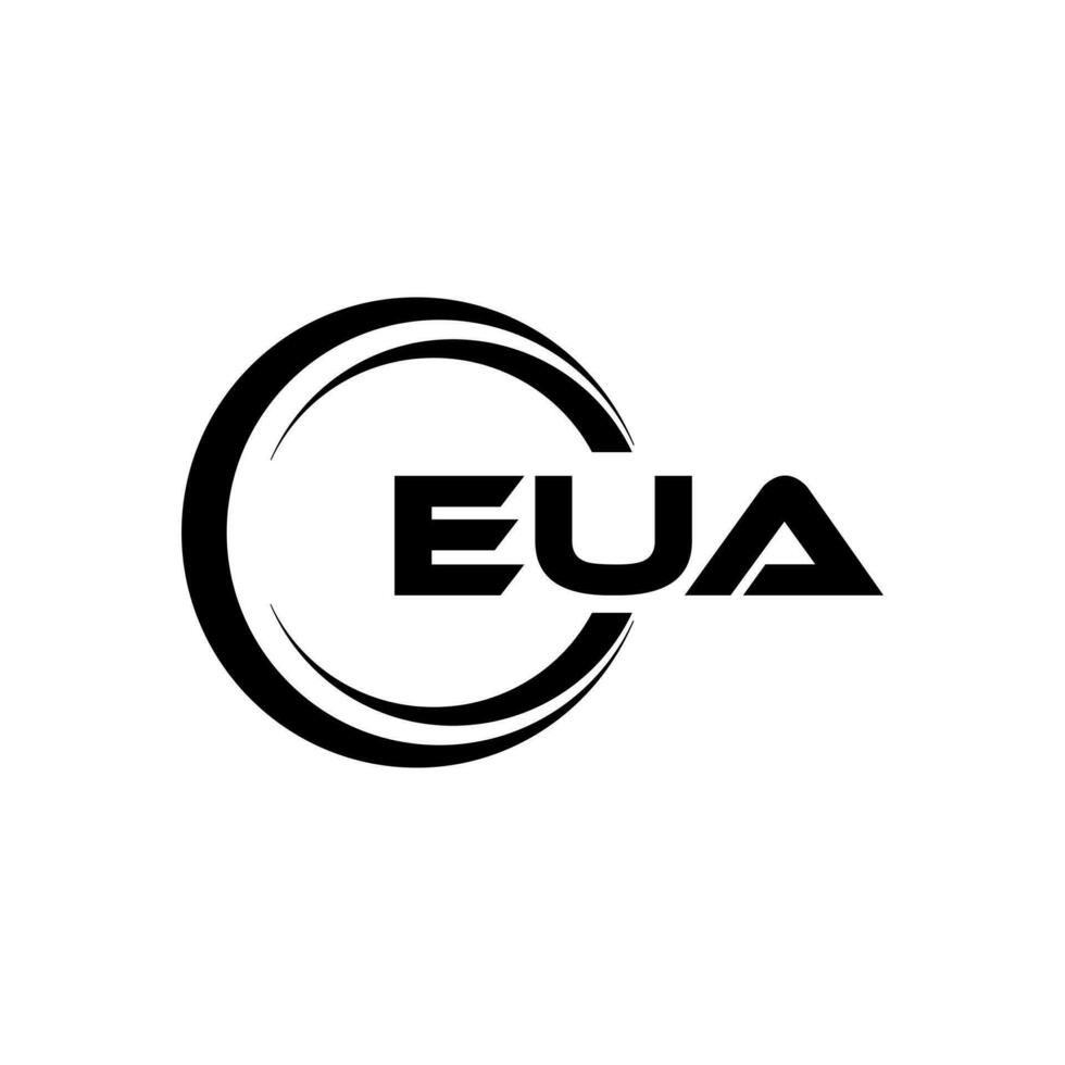 EUA Logo Design, Inspiration for a Unique Identity. Modern Elegance and Creative Design. Watermark Your Success with the Striking this Logo. vector