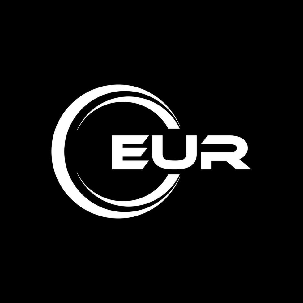 EUR Logo Design, Inspiration for a Unique Identity. Modern Elegance and Creative Design. Watermark Your Success with the Striking this Logo. vector