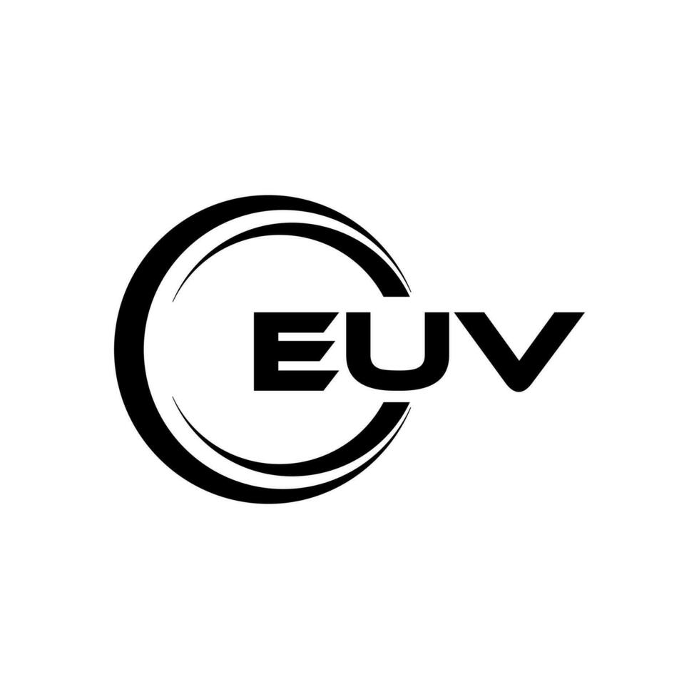 EUV Logo Design, Inspiration for a Unique Identity. Modern Elegance and Creative Design. Watermark Your Success with the Striking this Logo. vector