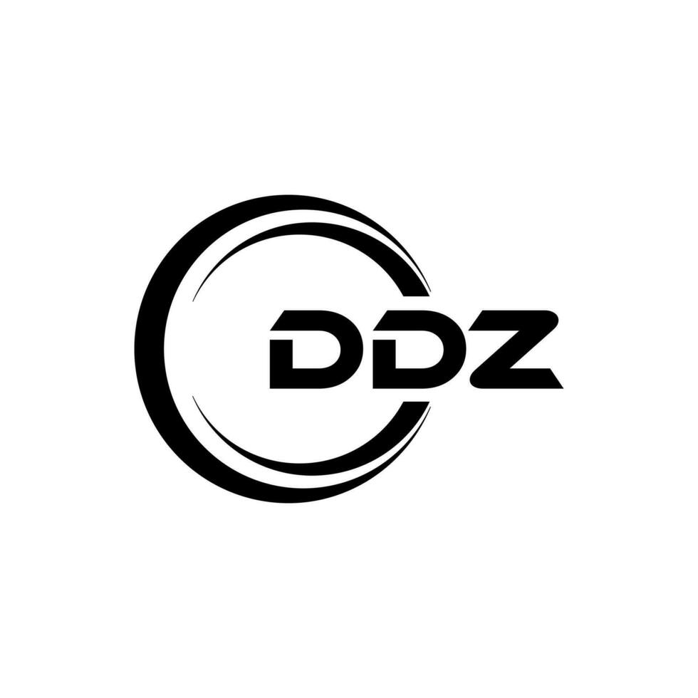 ddz logo diseño, inspiración para un único identidad. moderno elegancia y creativo diseño. filigrana tu éxito con el sorprendentes esta logo. vector