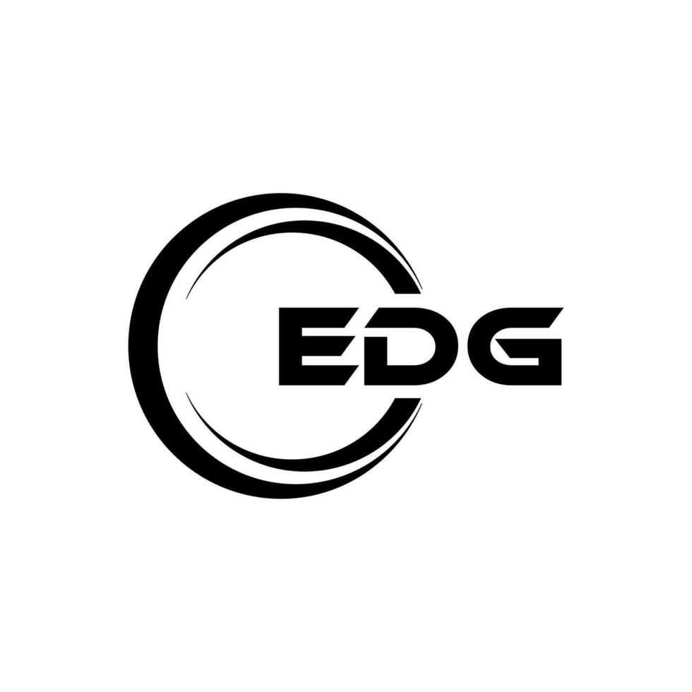 EDG Logo Design, Inspiration for a Unique Identity. Modern Elegance and Creative Design. Watermark Your Success with the Striking this Logo. vector