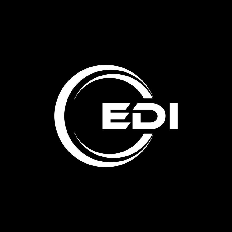 EDI Logo Design, Inspiration for a Unique Identity. Modern Elegance and Creative Design. Watermark Your Success with the Striking this Logo. vector