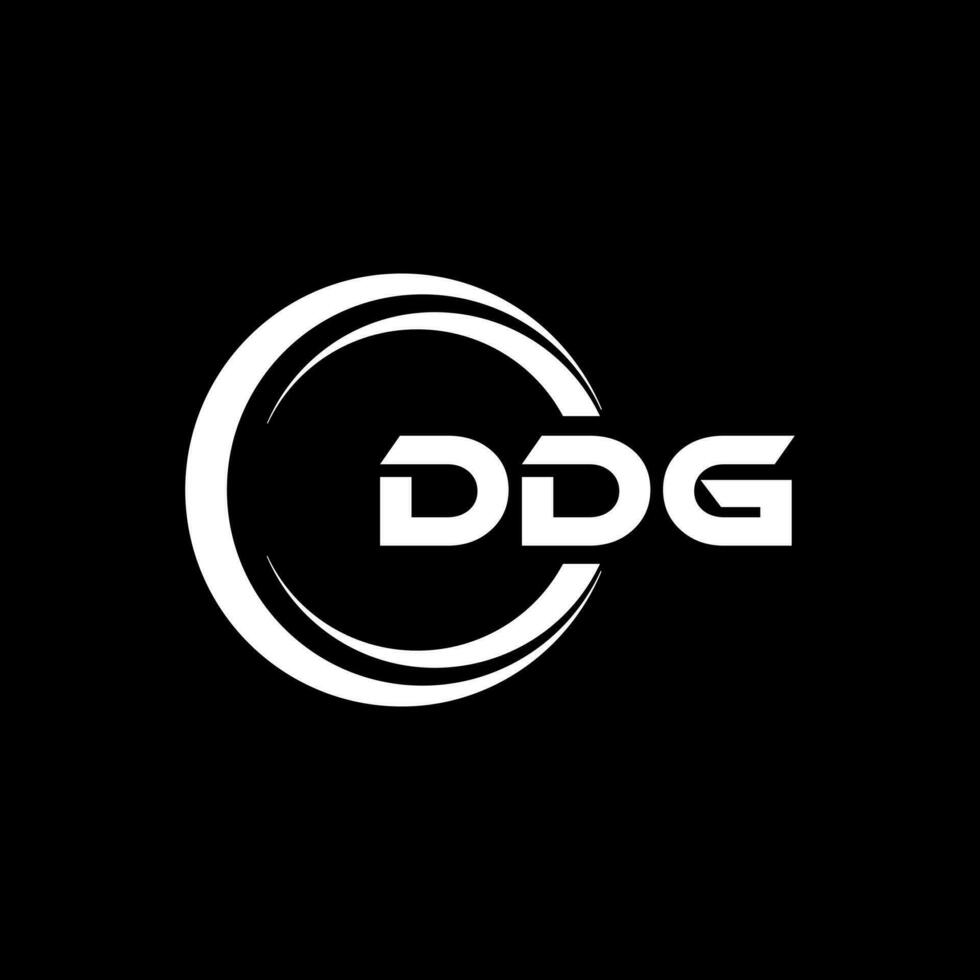 DDG Logo Design, Inspiration for a Unique Identity. Modern Elegance and Creative Design. Watermark Your Success with the Striking this Logo. vector