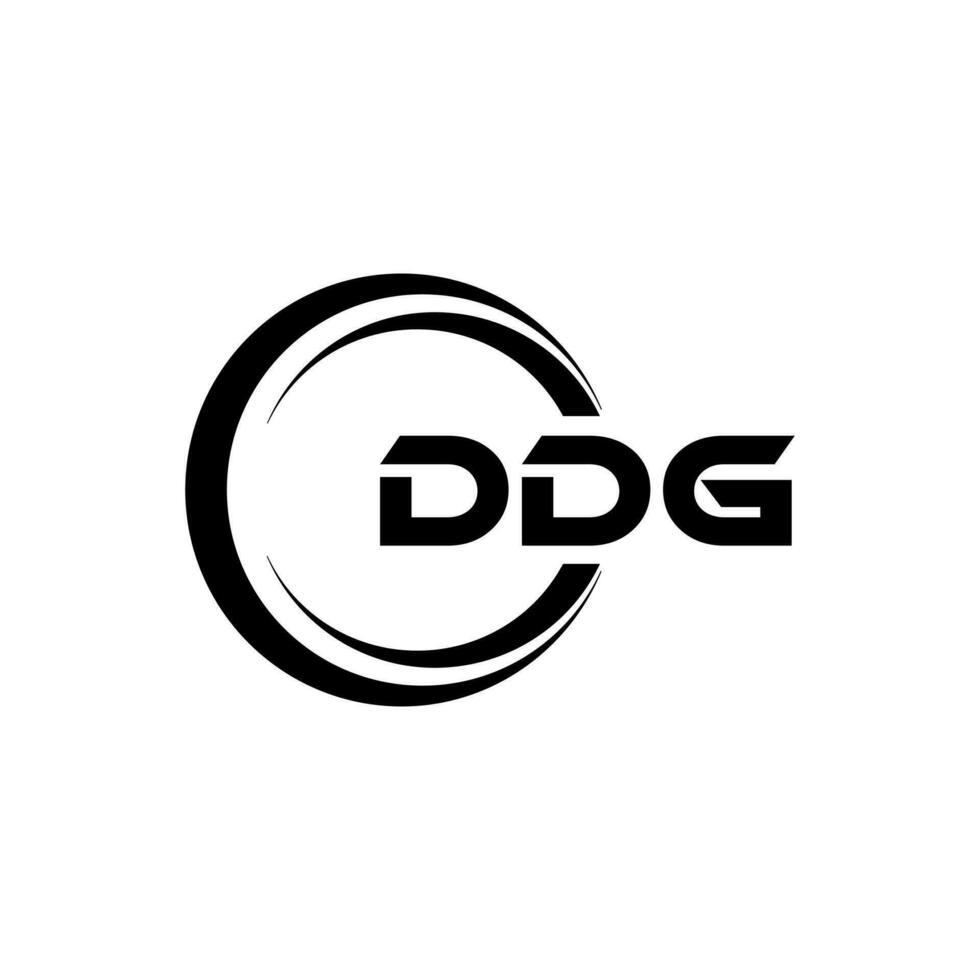 ddg logo diseño, inspiración para un único identidad. moderno elegancia y creativo diseño. filigrana tu éxito con el sorprendentes esta logo. vector