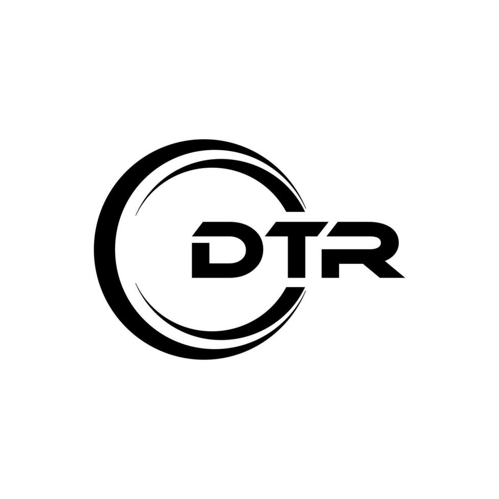 dtr logo diseño, inspiración para un único identidad. moderno elegancia y creativo diseño. filigrana tu éxito con el sorprendentes esta logo. vector