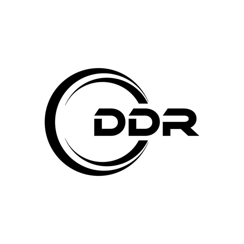 DDR Logo Design, Inspiration for a Unique Identity. Modern Elegance and Creative Design. Watermark Your Success with the Striking this Logo. vector