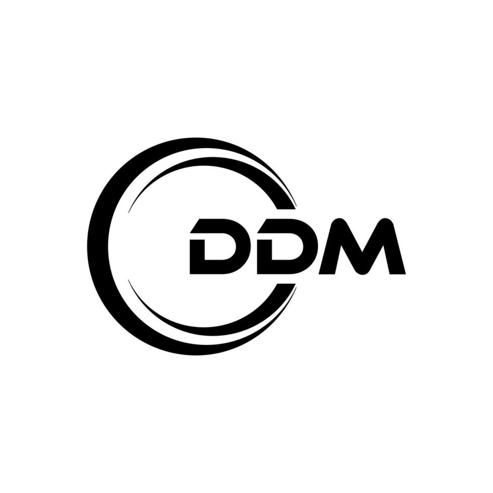 ddm logo diseño, inspiración para un único identidad. moderno elegancia y creativo diseño. filigrana tu éxito con el sorprendentes esta logo. vector