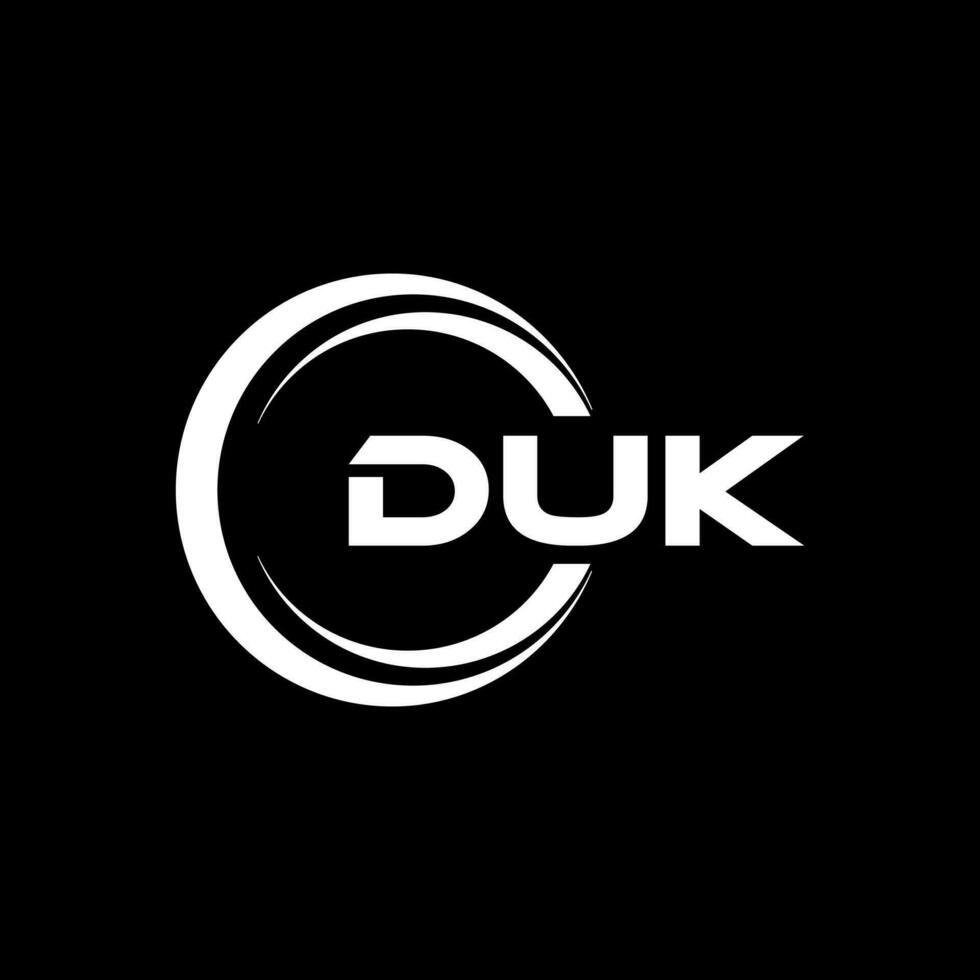 DUK Logo Design, Inspiration for a Unique Identity. Modern Elegance and Creative Design. Watermark Your Success with the Striking this Logo. vector