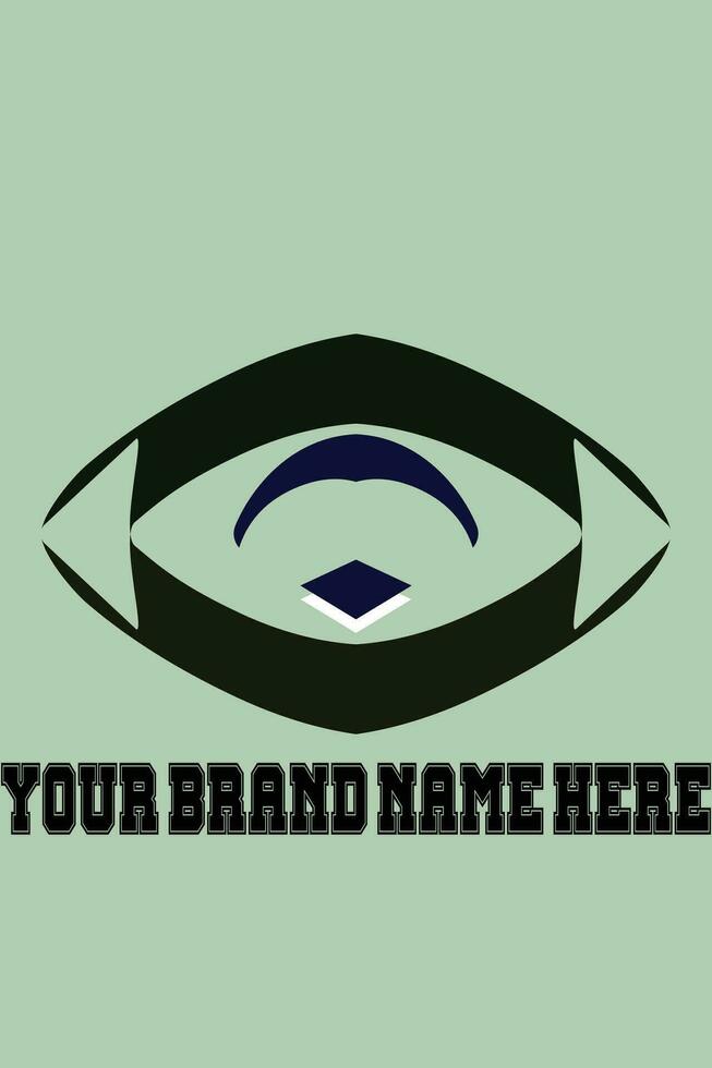eye shape logo design template vector