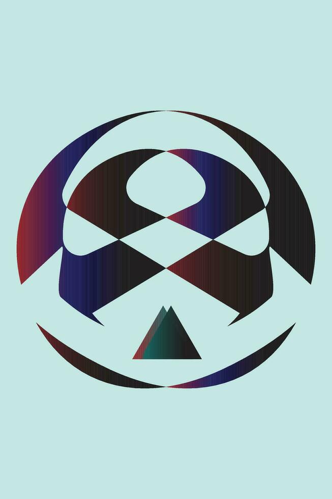 a logo with a circle with a triangle in the bottom vector