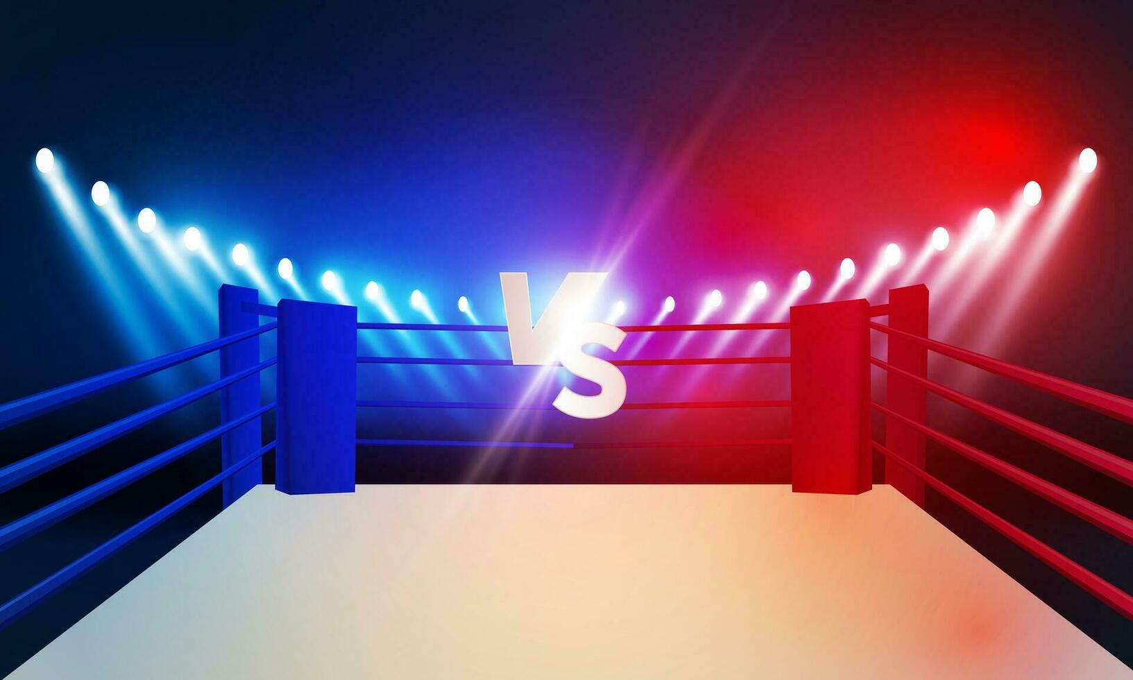 Boxing ring arena stadium vector design.