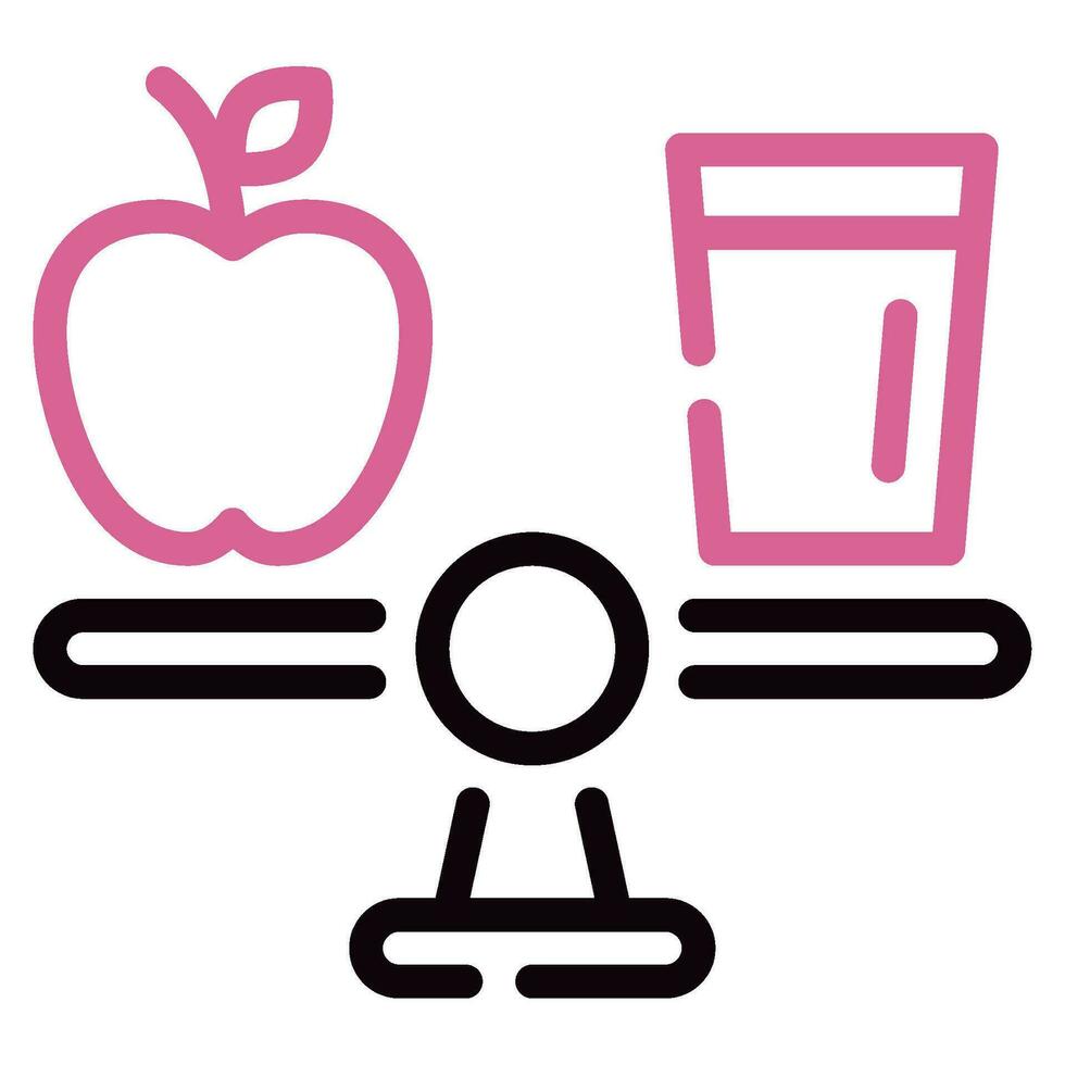 Balanced Diet icon illustration vector
