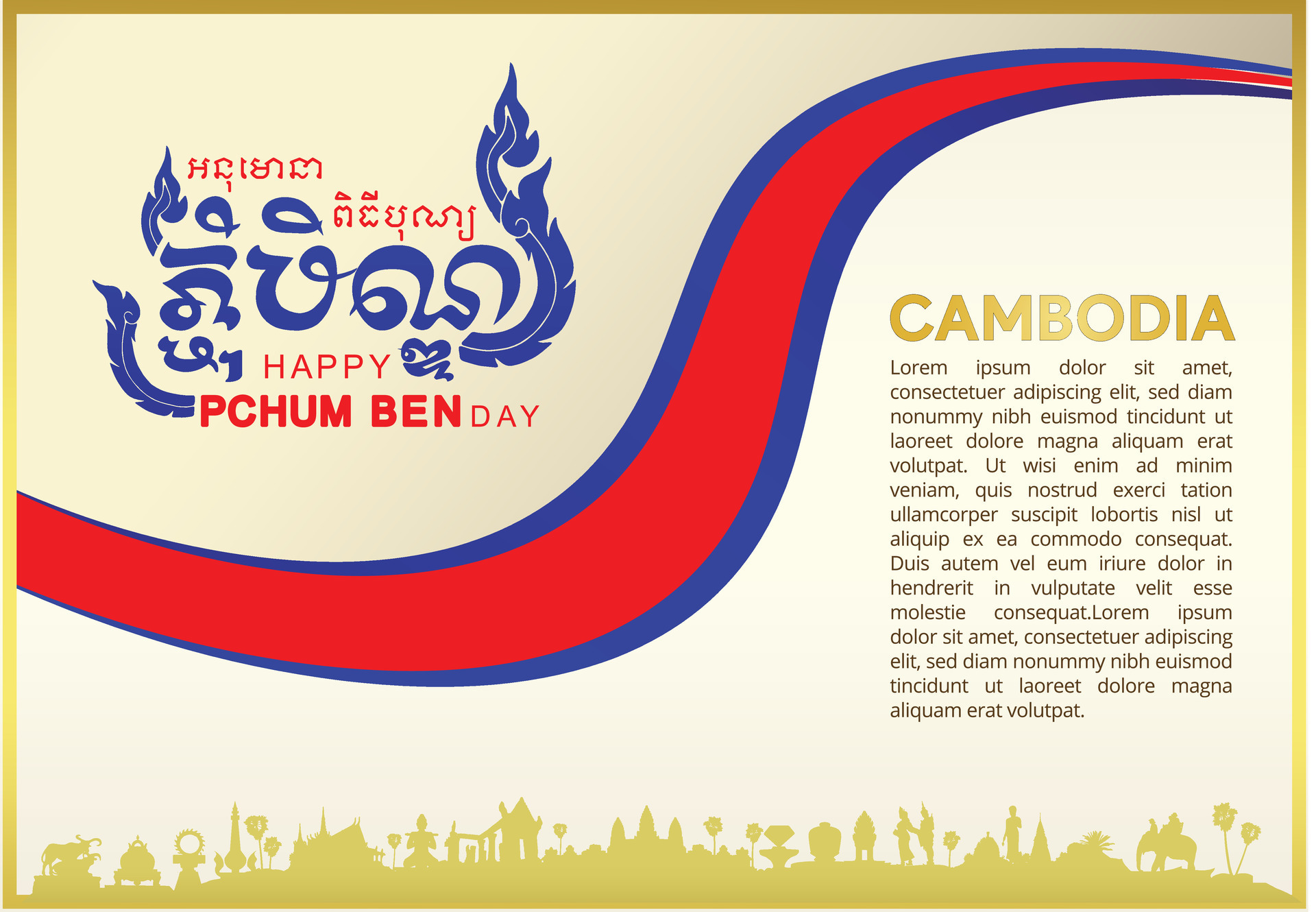 background Khmer New Year, vector drawing 28208883 Vector Art at Vecteezy