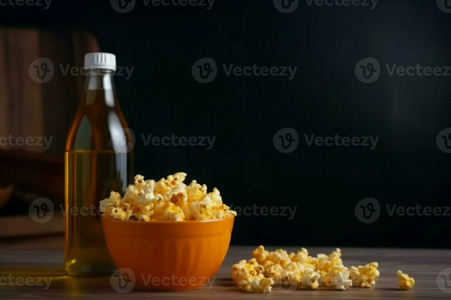 Popcorn orange juice. Generate Ai 28208950 Stock Photo at Vecteezy