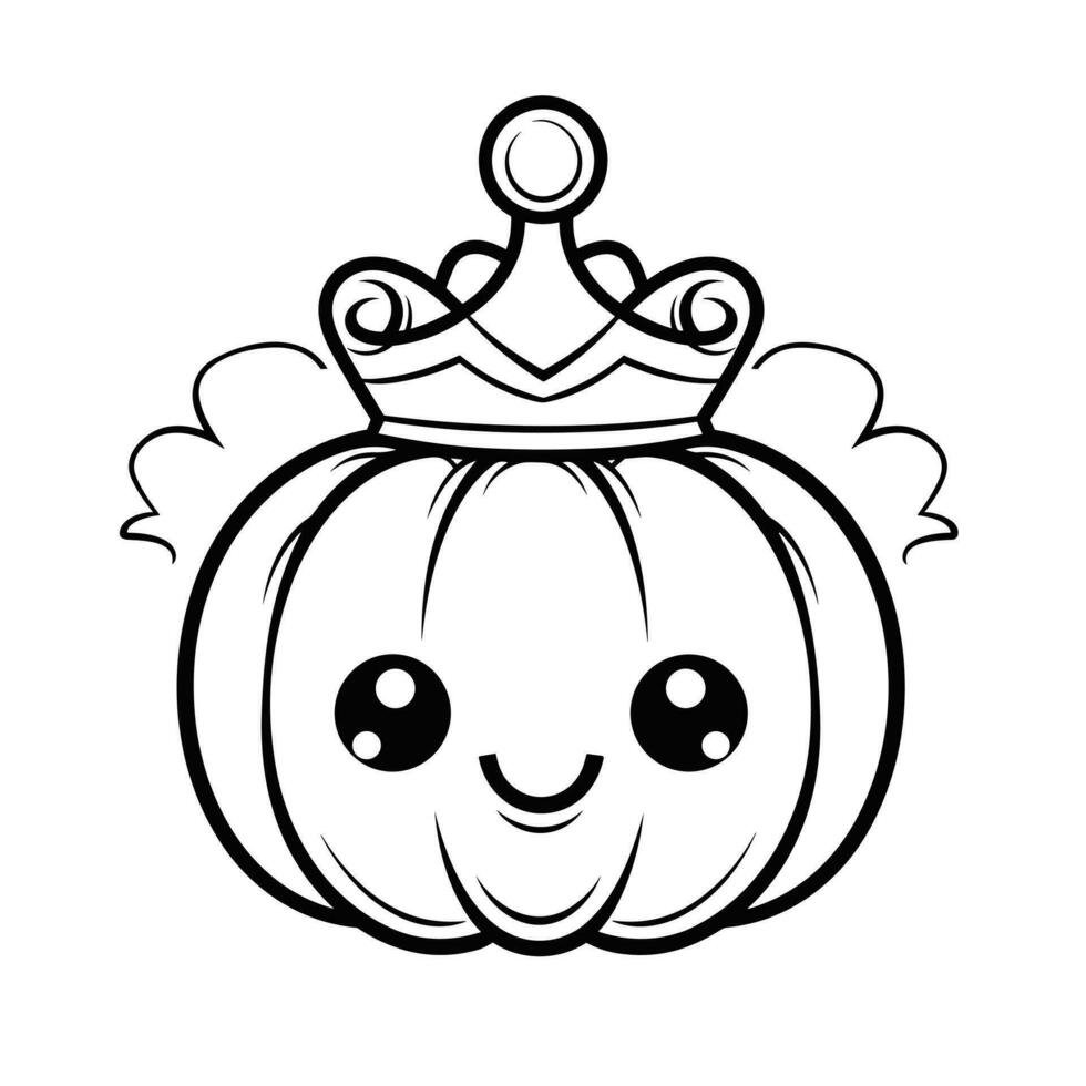 Víspera de Todos los Santos calabaza para contento Víspera de Todos los Santos día festivo. naranja calabaza con sonrisa diseño para el fiesta Víspera de Todos los Santos. vector