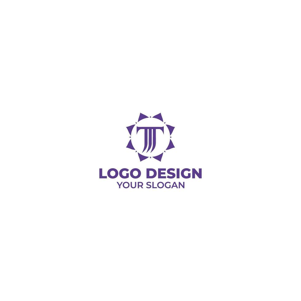 TM Sun Logo Design Vector