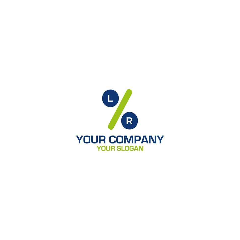Left Right Percent Logo Design vector